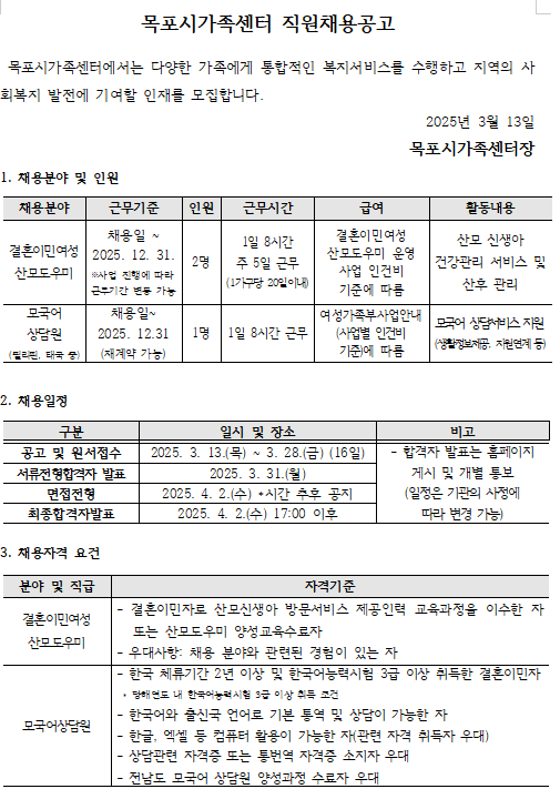 직원채용공고