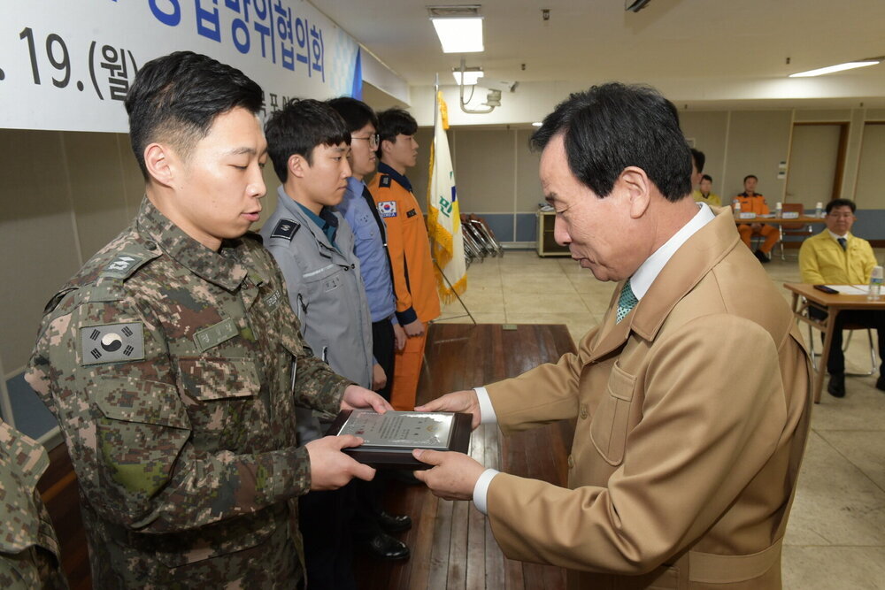 박홍률 목포시장 방위협의회 유공자 표창.
