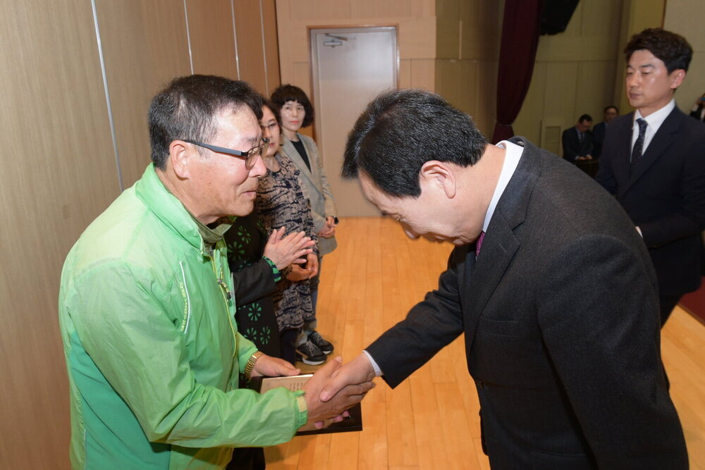 박홍률 목포시장 우수통장 시상.