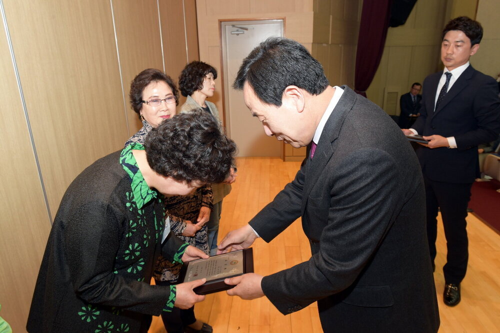 박홍률 목포시장 우수통장 시상.