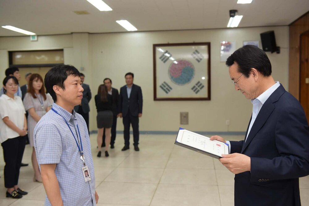 2018년08월13일 5급이하 정기인사 임용장 교부식