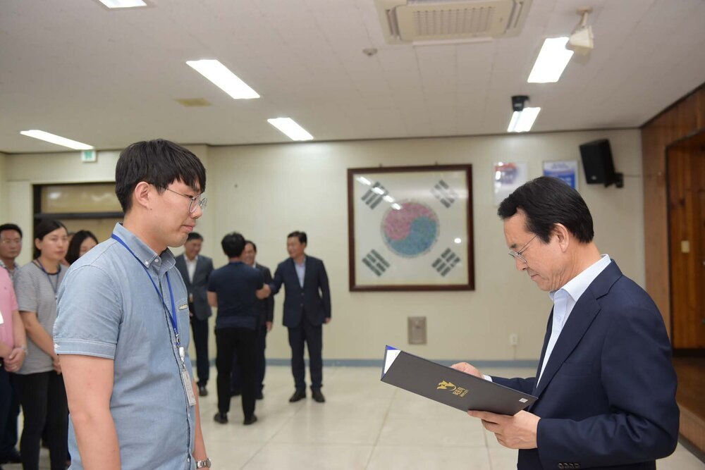 2018년08월13일 5급이하 정기인사 임용장 교부식