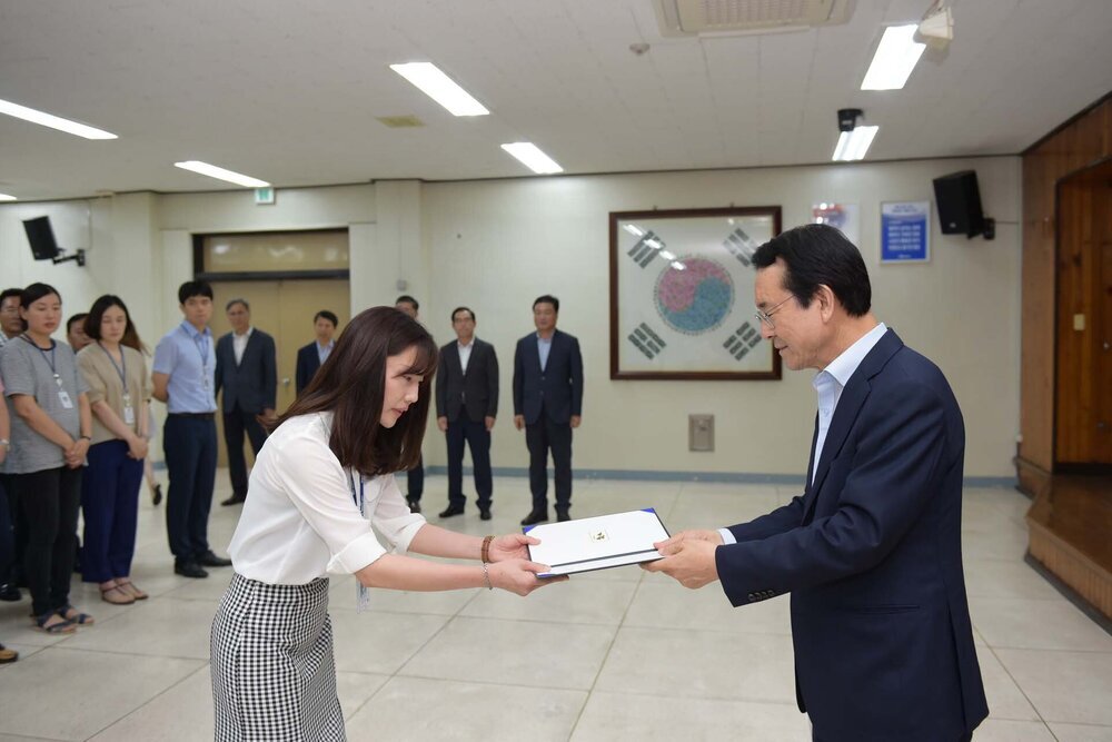 2018년08월13일 5급이하 정기인사 임용장 교부식