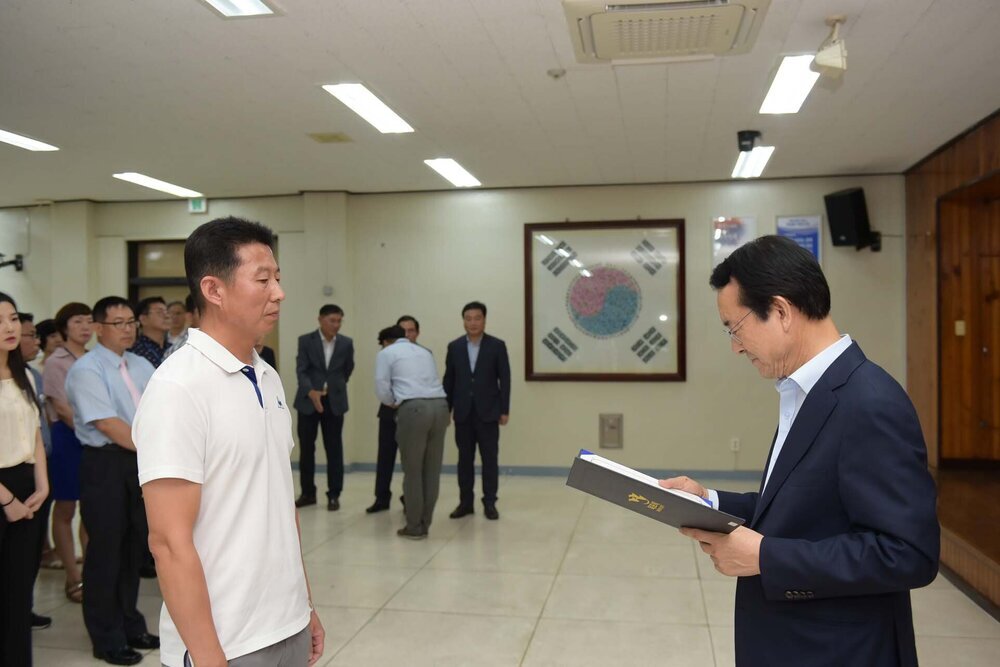 2018년08월13일 5급이하 정기인사 임용장 교부식