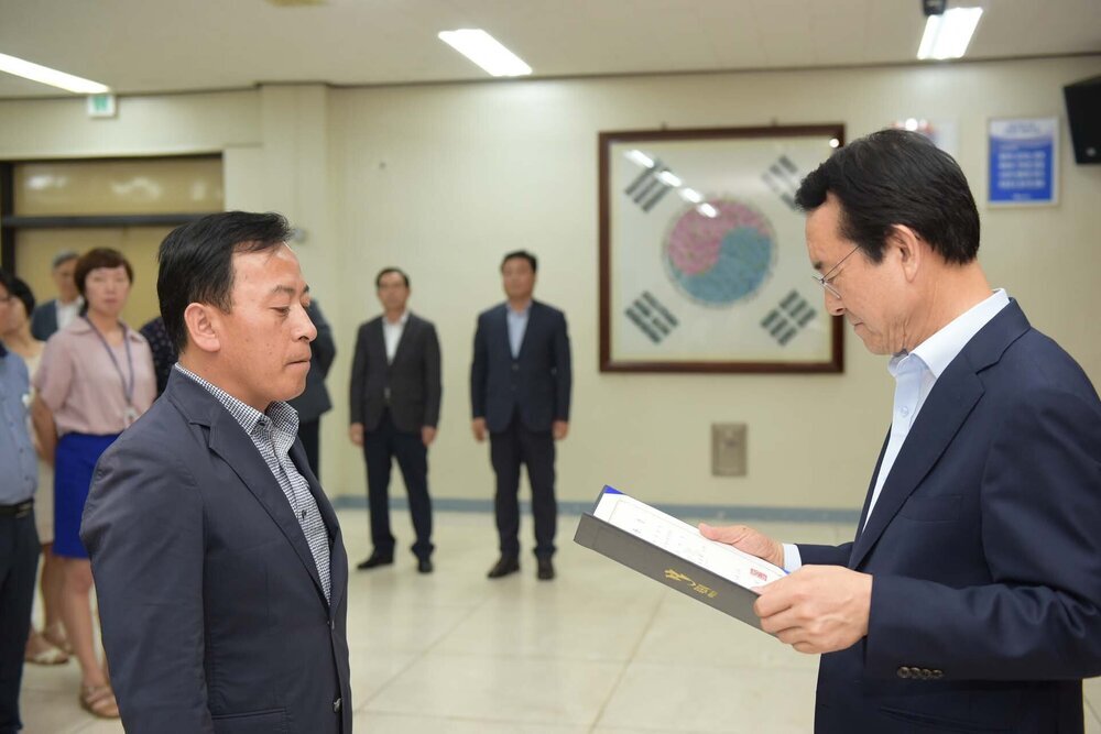 2018년08월13일 5급이하 정기인사 임용장 교부식