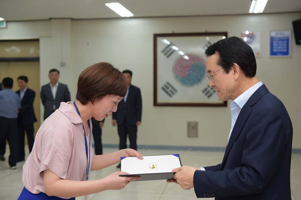 2018년08월13일 5급이하 정기인사 임용장 교부식
