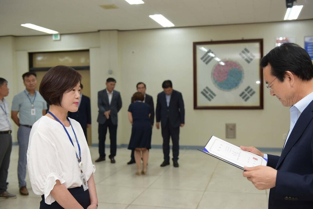 2018년08월13일 5급이하 정기인사 임용장 교부식