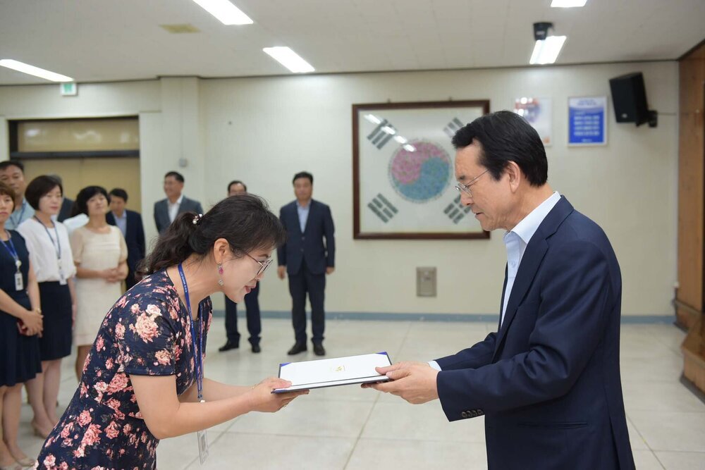2018년08월13일 5급이하 정기인사 임용장 교부식