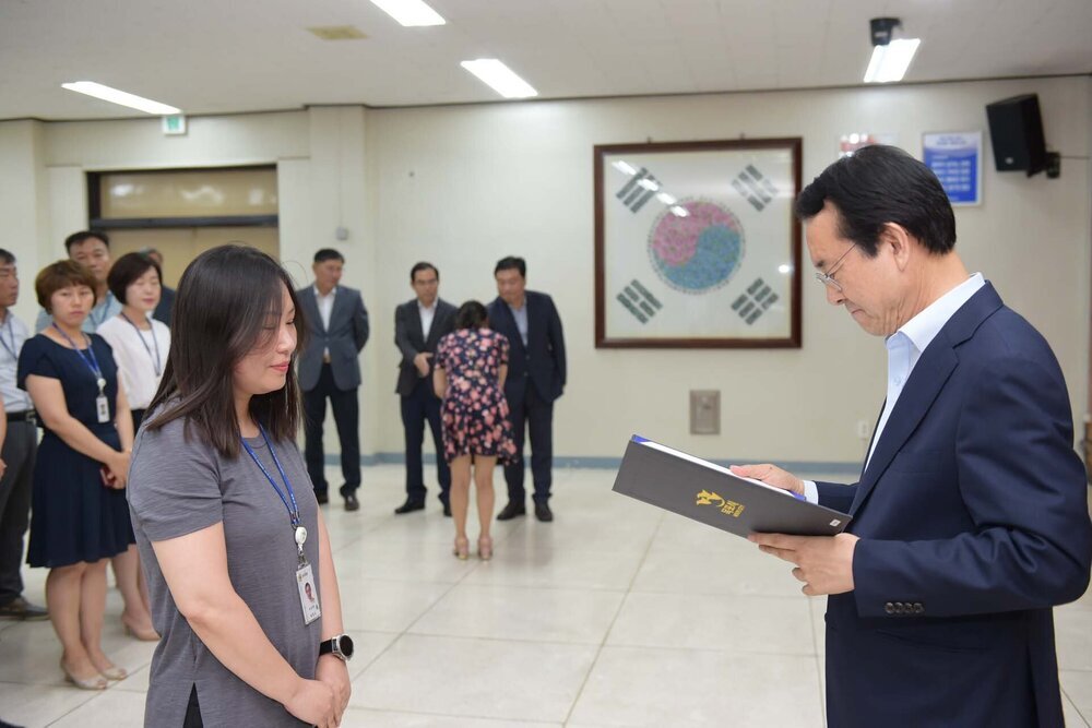 2018년08월13일 5급이하 정기인사 임용장 교부식