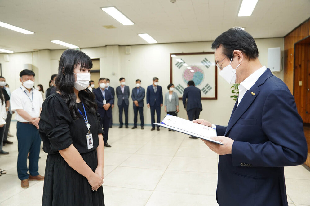2021년도 하반기 4급 이하 정기인사 임용장 수여식 -1