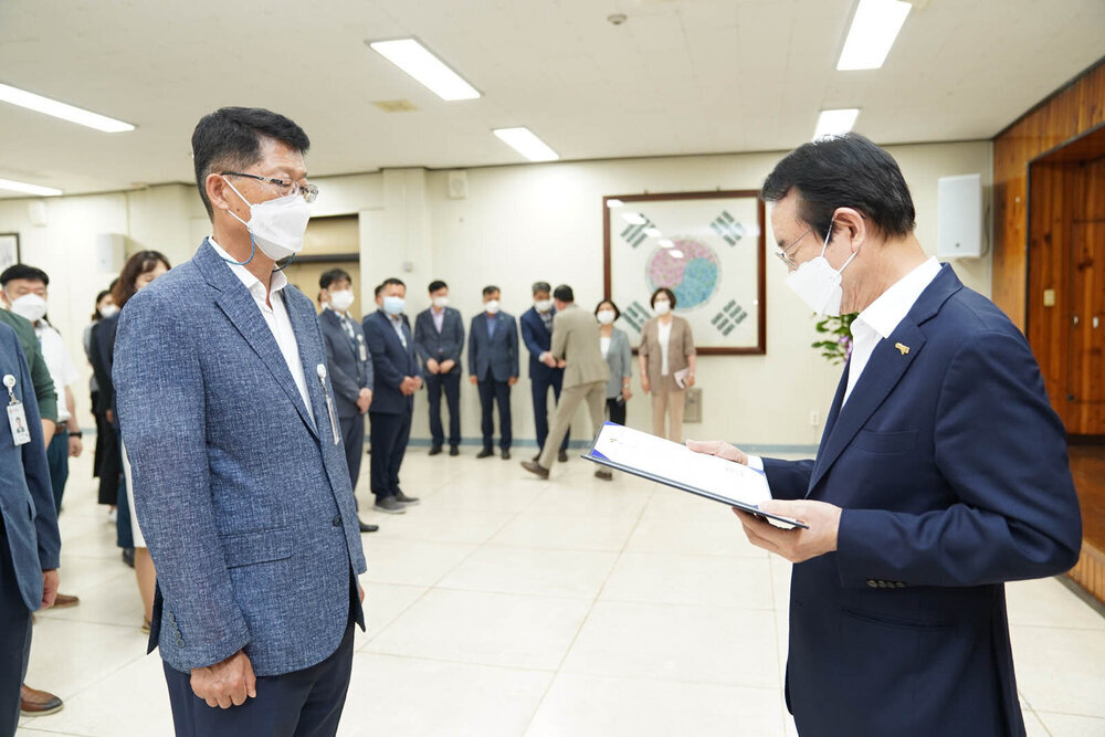 2021년도 하반기 4급 이하 정기인사 임용장 수여식 -1