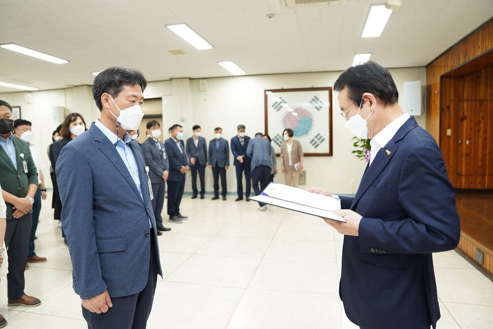 2021년도 하반기 4급 이하 정기인사 임용장 수여식 -1