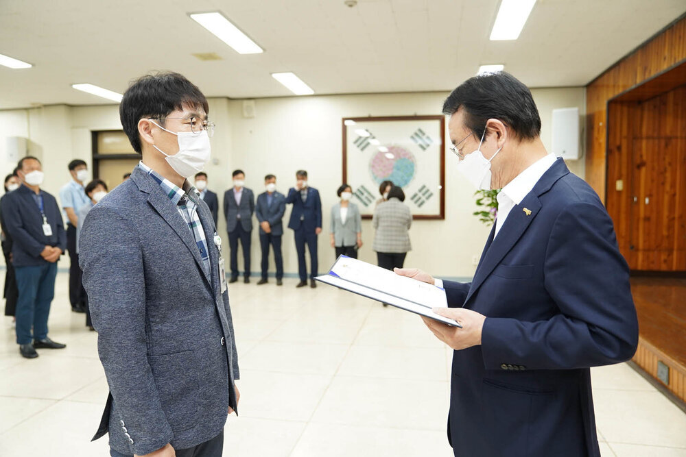 2021년도 하반기 4급 이하 정기인사 임용장 수여식 -1
